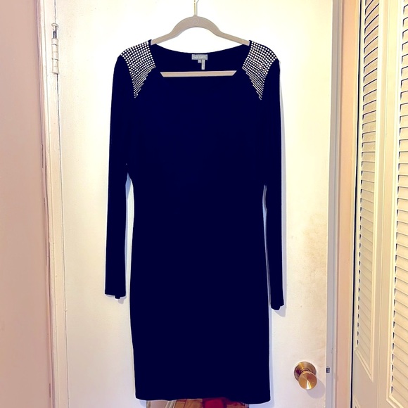 Vince Camuto Dresses & Skirts - Stunning Vince Camuto Black dress with gold studs